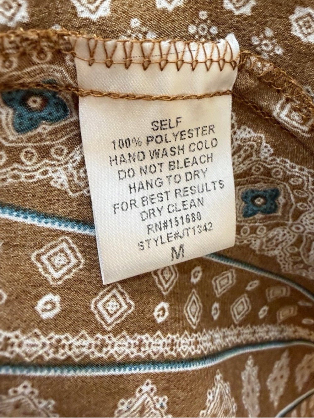 Storia Boho Tie-Front Maxi Dress / Duster - Size Medium - Picture 8 of 13